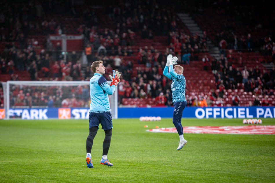 Mads Hermansen og Kasper Schmeichel